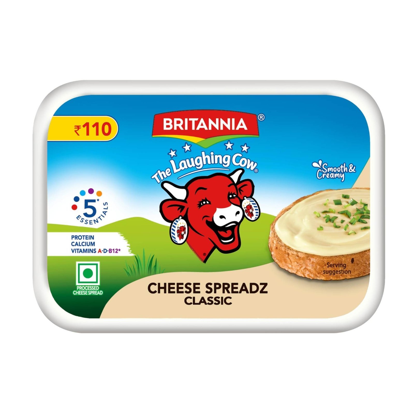 uk71YBl3H4eeL-1-1.jpg The Laughing Cow Cheese Spread Classic, 180 g - Fast UK Delivery - Image 1