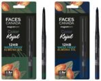 FACESCANADA Magneteyes Color Pencil Kajal - Green Appreciation 02 & Magneteyes Color Kajal - Blue Motivation 01, Matte Finish - Fast UK Delivery