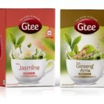 GTEE Green Tea Bags - Jasmine & Green Tea Bags - Ginseng, 25 Tea bags (Pack of 2) - Fast UK Delivery
