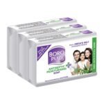 BoroPlus Antiseptic + Moisturising Soap - Neem, Tulsi & Aloe Vera, [Pack of 3] - Fast UK Delivery