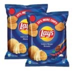 Lay's Potato Chips Indian Magic Masala, 35g (Pack Of 2) - Fast UK Delivery