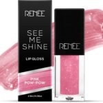 Renee See Me Shine Lip Gloss - Pink Pow Wow 2.5ml | Glossy Non Sticky & Non Drying Formula | Long Lasting Moisturizing Effect | Compact and Easy to Carry - Fast UK Delivery
