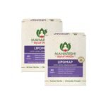 Maharishi Ayurveda Lipomap | Ayurvedic Medicine for Cholesterol Management| Highly Effective Herbs | Assists in managing daily stress (Cholesterol, 40 Count (Pack of 2)) - Fast UK Delivery