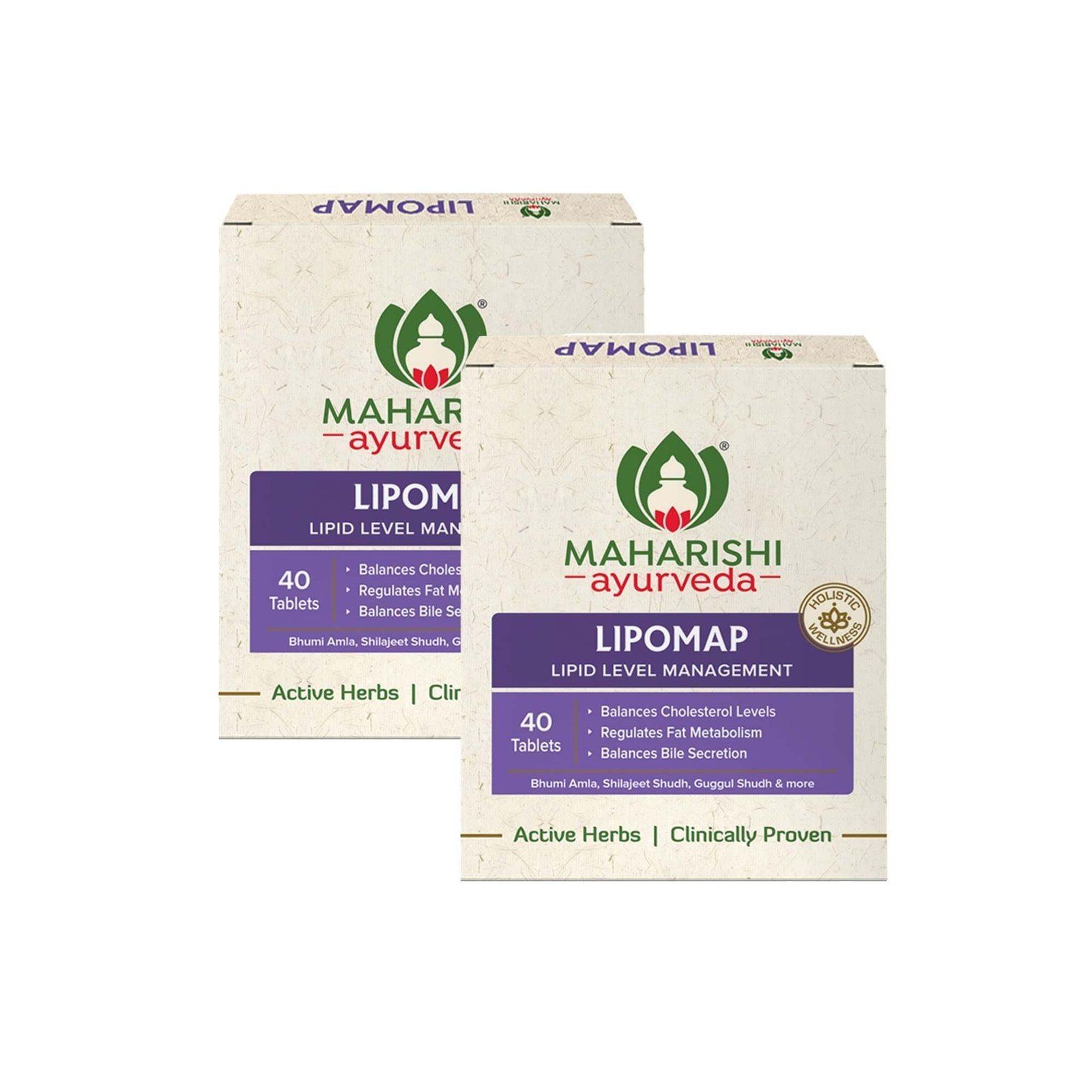 uk71Z93RlGJL-1.jpg Maharishi Ayurveda Lipomap | Ayurvedic Medicine for Cholesterol Management| Highly Effective Herbs | Assists in managing daily stress (Cholesterol, 40 Count (Pack of 2)) - Fast UK Delivery - Image 1
