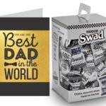 Swad Best Father/Dad Gift with Card (Swad Digestive Candy 125 Gift Box & 1 Greeting card) - Fast UK Delivery