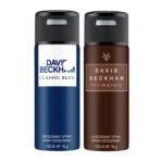 David Beckham Classic Blue + Intimately Man Deo Combo Set 300ml - Fast UK Delivery