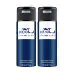 David Beckham Classic Blue Deodorant Spray 150ml (Pack of 2) - Fast UK Delivery