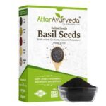Attar Ayurveda Sabja Basil Seeds - 500 gm (Reduces Body Heat) - Fast UK Delivery
