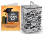 Swad Gift for Happy Teachers Day with Card (Swad Digestive Candy 125 Gift Box & 1 Greeting card) - Fast UK Delivery