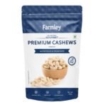 Farmley Whole Cashews 500 gram, Value Pack | Premium Kaju Dry Fruits, Whole Crunchy Cashews | Rich in Protein, & Nutritious | Gluten Free & Plant based Protein (Pack of 1) - Fast UK Delivery
