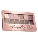 Maybelline New York Eyeshadow Palette, 12 Highly Blendable Shades, Matte and Sheen Colours, The Blushed Nudes, 9g - Fast UK Delivery