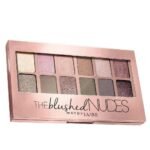 Maybelline New York Eyeshadow Palette, 12 Highly Blendable Shades, Matte and Sheen Colours, The Blushed Nudes, 9g - Fast UK Delivery