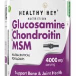 HealthyHey Nutrition Glucosamine Chondroitin and MSM for Cartilage; Joint and Bone, 90 Capsules - Fast UK Delivery