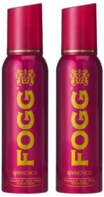 Fogg Essence Perfume Body Spray, Long Lasting No Gas Deodorant for Women, 150ml (Pack of 2) - Fast UK Delivery