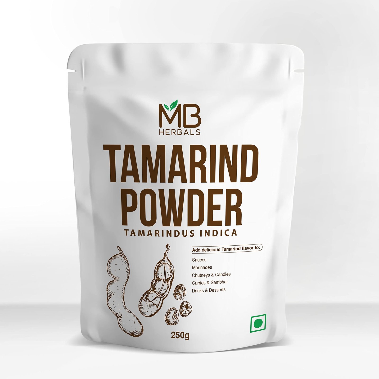uk71bvewjLRML-1.jpg MB Herbals Tamarind Fruit Powder 250g | No Preservatives | Imli Ka Powder | Ready to use - Fast UK Delivery - Image 1