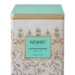 Newby Jasmine Blossom Green Tea Loose Leaf Caddy | Fine Green Tea Leaves & Scent of Natural Jasmine Flower | 125g - Fast UK Delivery
