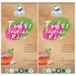 Organic Wellness Tulsi Indian Rose Tea | 25 Tea Bags, Set of 2 - Fast UK Delivery