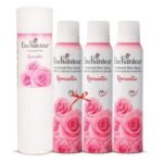 Enchanteur Romantic Perfumed Talc for Women, 250g & Enchanteur Romantic Perfumed Deo Spray for Women infused with real French Perfume, 150 ml (Pack of 3 - Fast UK Delivery