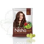 Nisha Natural Henna Powder For Hair Colour, 3.0 Dark Brown Hair Color, Herbal Conditioning Hair Dye for Silky & Shiny Soft Hair Colour for Men & Women - Fast UK Delivery