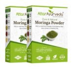 Attar Ayurveda Pure Moringa Leaf Powder for Weight Loss -400 Grams - Fast UK Delivery