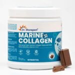 DR. MOREPEN Marine Collagen Skin Protein Powder With Hyaluronic Acid, Vitamin C, Sesabania & Biotin Chocolate Flavour | 25 Servings - 250g - Fast UK Delivery