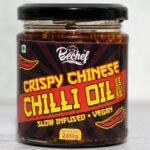 Bechef super Spicy crispy Chinese Chilli Oil (200 gms):| Extra Hot chili oil | Made with crunchy chili pepper, Garlic & Red Chillies | All Purpose Condiment | Eat With Momos, Pizza, Noodles, and Fried rice. - Fast UK Delivery