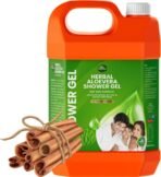 Parle Ropvatika 5 Liter Sandalwood Aloe Vera Shower Gel Body Wash with Natural Ingredients (1, Sdandalwood) - Fast UK Delivery