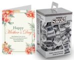 Swad Gift for Happy Mothers Day with Card (Swad Digestive Candy 125 Gift Box & 1 Greeting card) - Fast UK Delivery