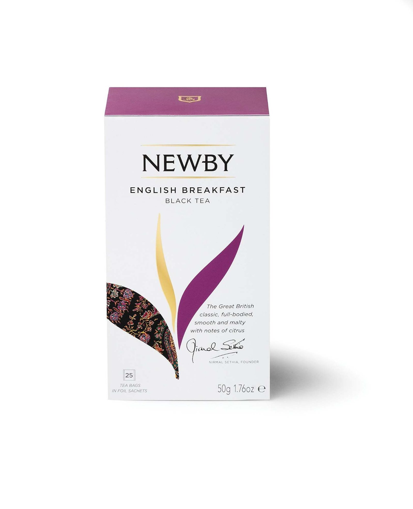 uk71eL20nZscL-1.jpg Newby English Breakfast Black Tea Bags | 25 Counts | Strong & Robust, Flavour | Brew Hot Or Iced Tea | Antioxidant Rich | 50 gm - Fast UK Delivery - Image 1