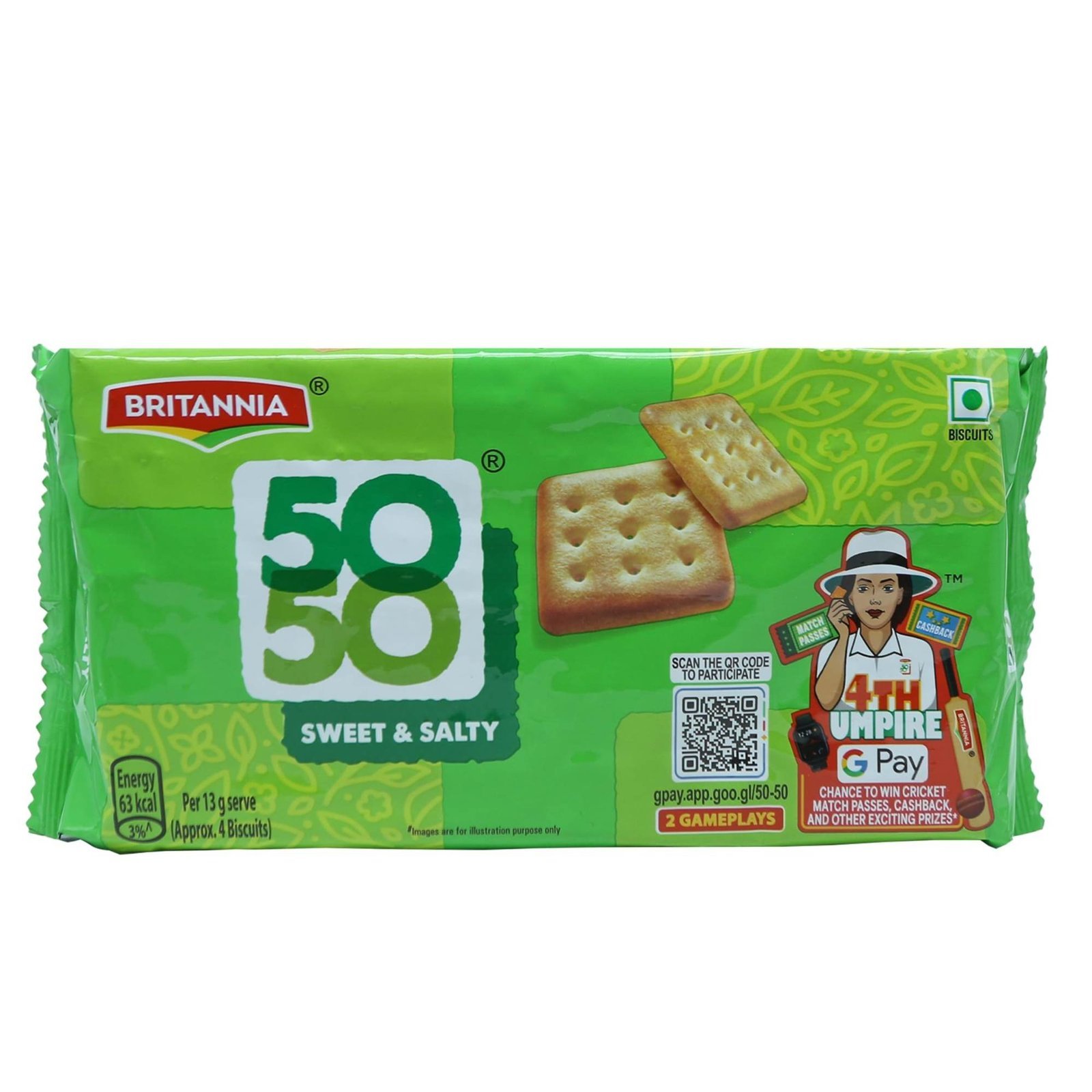 uk71eZoCK-0sL-1-1.jpg 50-50 Sweet Salty Biscuit, 188g - Fast UK Delivery - Image 1
