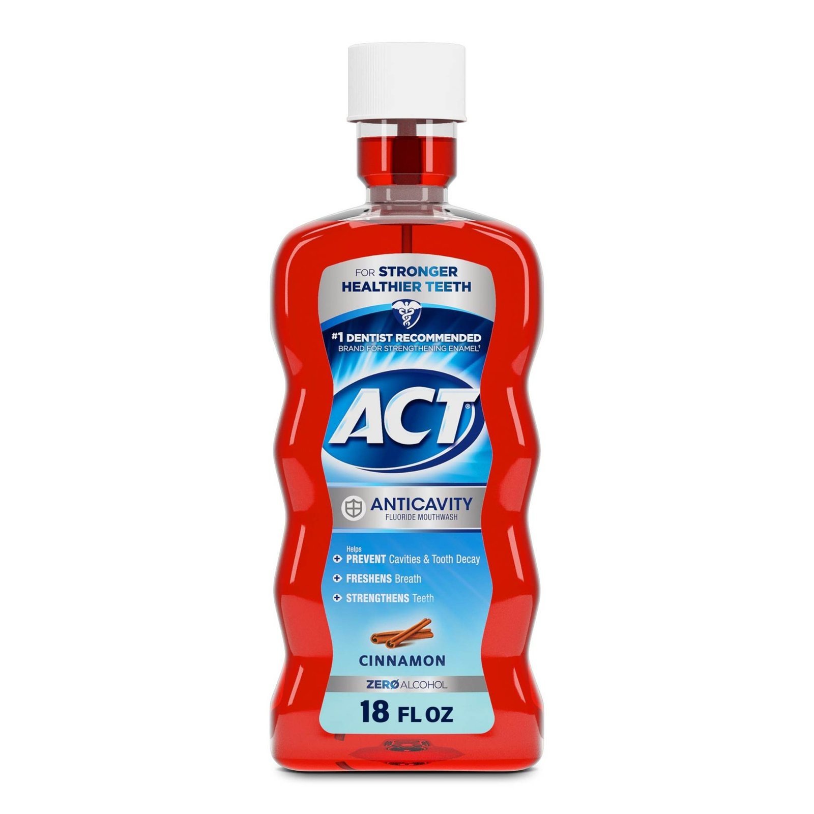 uk71exoMBXFHL-1.jpg ACT Anticavity Fluoride Rinse, Cinnamon, Alcohol Free 18-Ounce Bottle - Fast UK Delivery - Image 1
