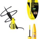 Maybelline New York Colossal Kajal, Black, 0.35g And New York Colossal Bold Eyeliner, Black, 3g And New York Volume Express Colossal Mascara, Washable, Glam Black, 10.7ml Matte Finish - Fast UK Delivery