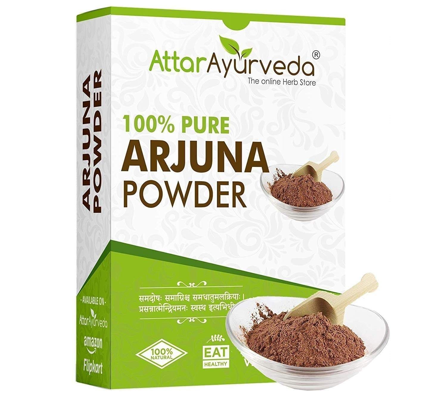 uk71fjZw3Gk9L-1-1.jpg Attar Ayurveda Arjuna - Terminalia Arjuna - Arjuna Herb (POWDER) (800 Grams) - Fast UK Delivery - Image 1