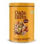 Farmley Classic Date Bites 200 gm I Dates Barfi Made with Dates, Pista, Cashews, Almonds, Honey and Pure Ghee I Dry Fruits Nuts, Healthy Snacks Sweets,Gluten Free, No Added Sugar - Fast UK Delivery