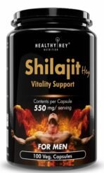 HealthyHey Nutrition Shilajit with Safed Musli, Tribulus and Ashwagandha -100 Vegetable Capsules - Fast UK Delivery