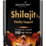 HealthyHey Nutrition Shilajit with Safed Musli, Tribulus and Ashwagandha -100 Vegetable Capsules - Fast UK Delivery