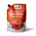 Veeba Hotsweet Tomato Chilli Sauce Chef's Special (450G) I Perfect Blend of Tomatoes & Chillies I Non-GMO I No Synthetic Colours or Artificial Flavours I Vegan I 100% Vegetarian - Fast UK Delivery