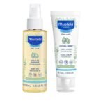 Mustela Baby Oil 100ml and Hydra Bebe Facial Cream 40ml Combo Pack - Baby Skincare Essentials - Fast UK Delivery