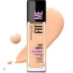 Maybelline Fit Me! Natural Full Coverage Foundation Cream For Combination Skin, Spf-18, Nude Beige 125, 30Ml, Pack Of 1 - Fast UK Delivery