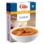 Gits Instant Sambhar Breakfast Mix, Makes 1200ml per Pack, Pure Veg, South Indian Recipe 100g - Fast UK Delivery