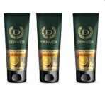 DENVER Oil Clear Face Wash - 50GM Each (Pack of 3) | Goodness of Vitamin C & Green Tea | Oil Cleansing Face Wash for Men | Suitable for Oily Skin | All Skin Type - Fast UK Delivery