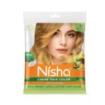 Nisha Golden Blonde 8.1 Permanent Cream Hair Color 20gm Colourant + 30ml Developer (Pack of 2) - Fast UK Delivery