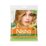 Nisha Golden Blonde 8.1 Permanent Cream Hair Color 20gm Colourant + 30ml Developer (Pack of 2) - Fast UK Delivery