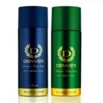 DENVER Hamilton & Pride Deo - 200ML Each (Combo Pack of 2) | Long Lasting Body Spray for Men - Fast UK Delivery