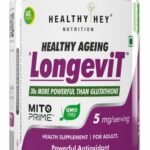 HealthyHey Nutrition LongeviT - MITOPRIME - Support Skin Health - 30 Vegetable Capsules - Fast UK Delivery