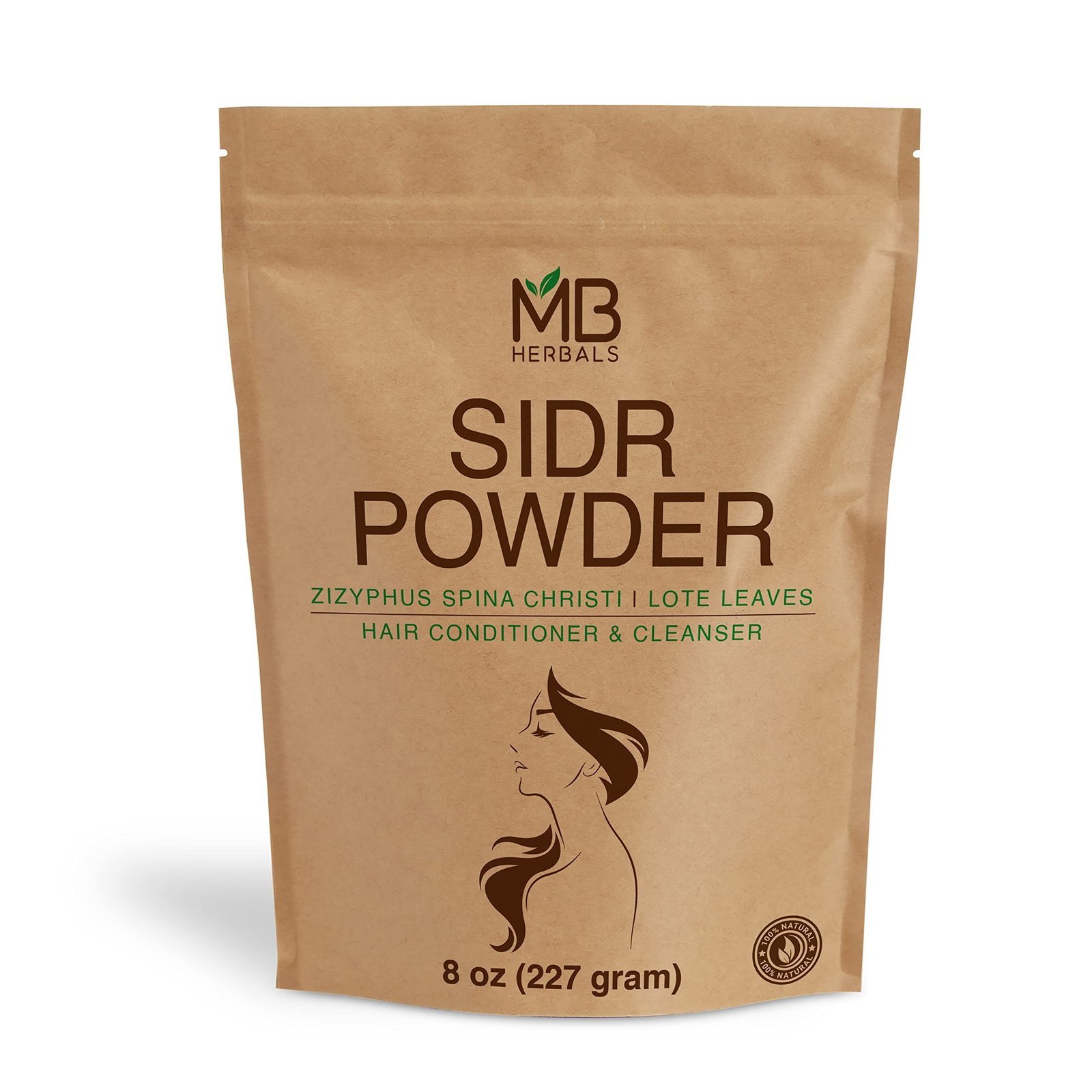 uk71kYcnOTvCL-1.jpg MB Herbals Sidr Leaves Powder 227g | Lote Leaves | Ziziphus spina christi | Natural Herbal Hair Cleanser & Conditioner - Fast UK Delivery - Image 1