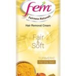 Fem Fairness Naturals Hair Removal Cream Fair and Soft for Oily Skin, 40g (50% Extra), (Pack of 4) - Fast UK Delivery