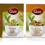 GTEE Green Tea Bags - Ginseng & Green Tea Bags - Cinnamon & Cardamom, 25 Tea bags (Pack of 2) - Fast UK Delivery