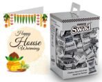 Swad Gift for House Warming Grah Pravesh with Card (Swad Digestive Candy 125 Gift Box & 1 Greeting card) - Fast UK Delivery