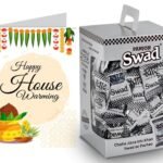 Swad Gift for House Warming Grah Pravesh with Card (Swad Digestive Candy 125 Gift Box & 1 Greeting card) - Fast UK Delivery